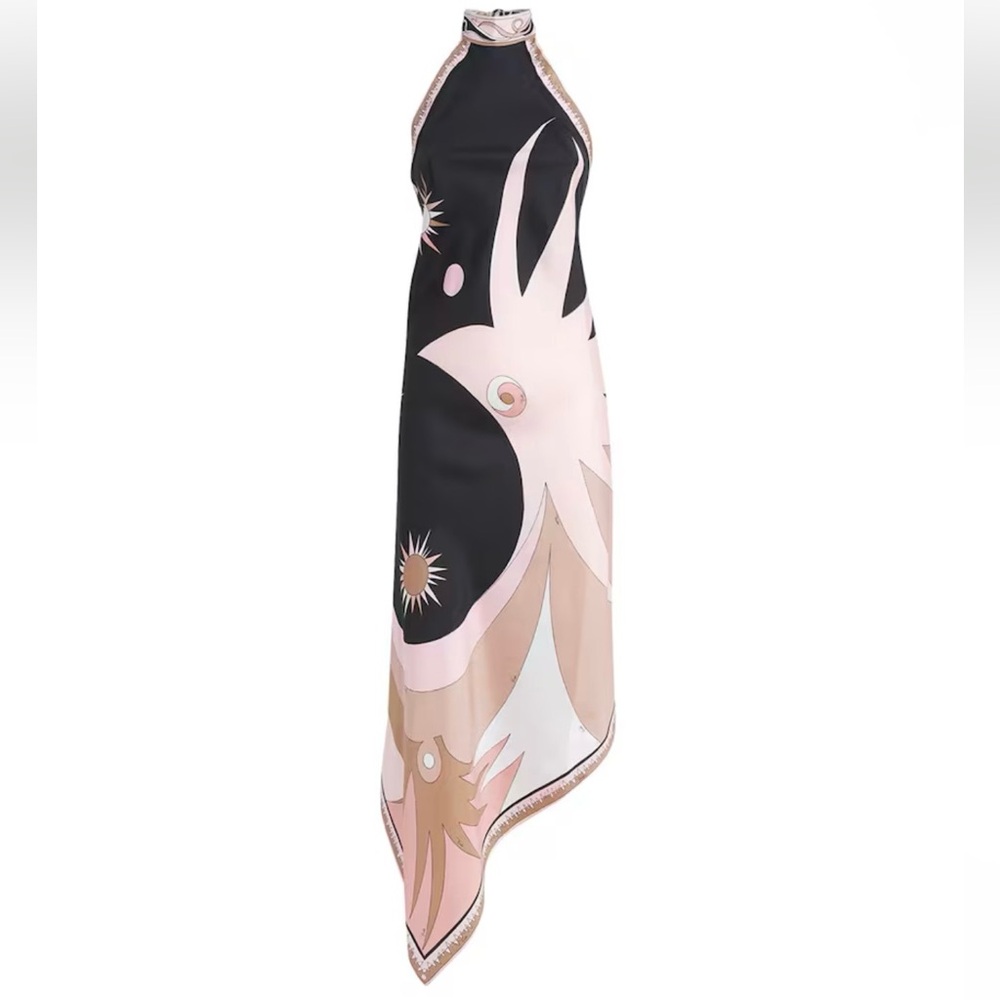 ⭐️NWT PUCCI silk halter dress